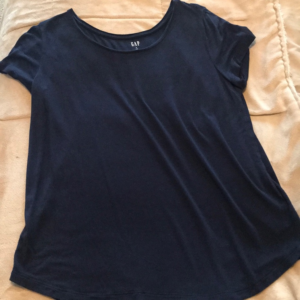 Gap Medium Navy Luxe swing T-shirt
